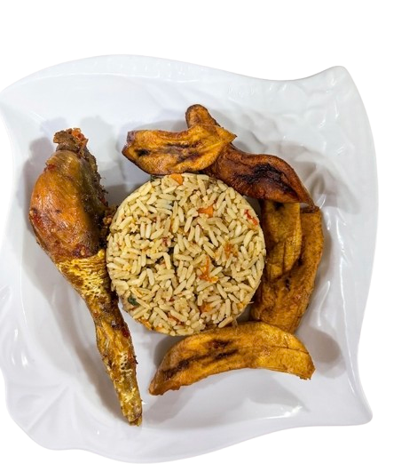 coconut rice and chicken