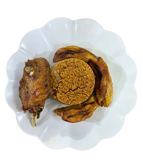 Jollof rice and turkey